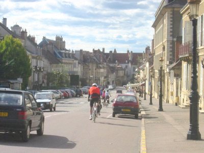 Road Entering Semur en Auxois.